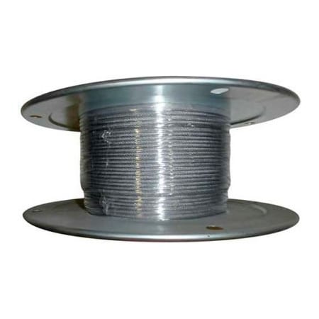 Advantage Sales & Supply Advantage 500' 1/8" Diameter 7x19 Stainless Steel Aircraft Cable SSAC1257X19R500 SSAC1257X19R500